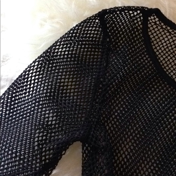 #67 Long sleeve full mesh bodysuit with a crew neck. - Picture 5 of 5